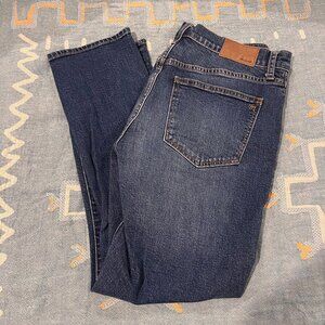 madewell cruiser straight jeans - 14.5" across waist